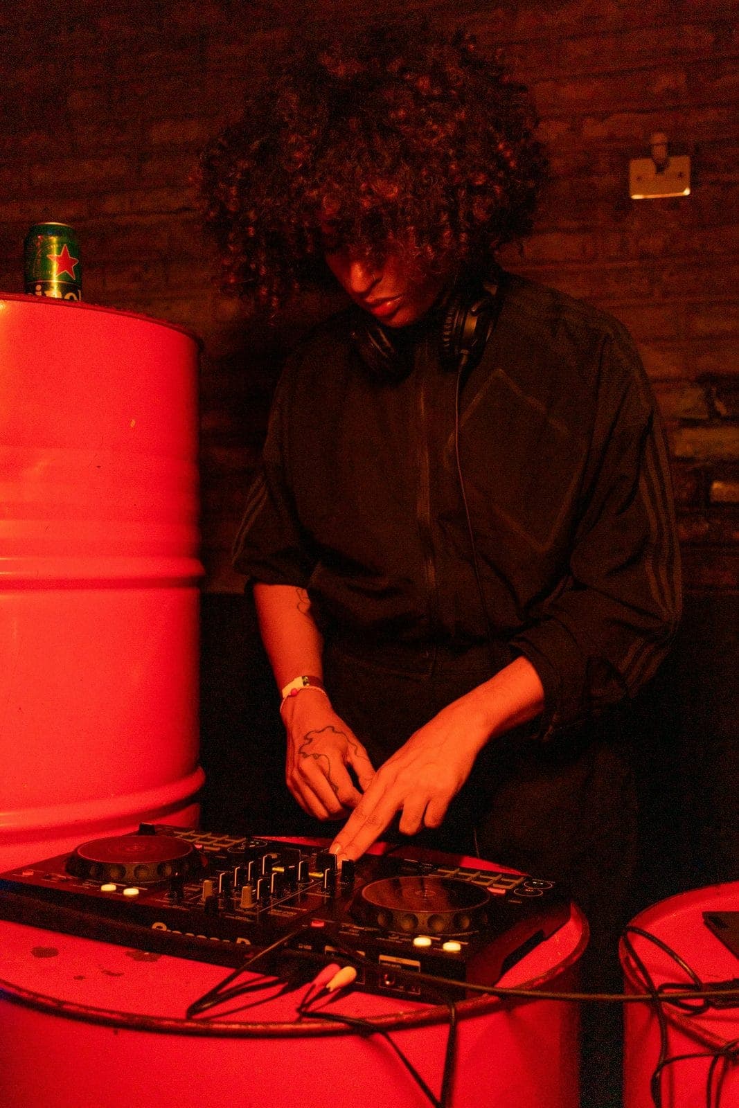 DJ on the decks