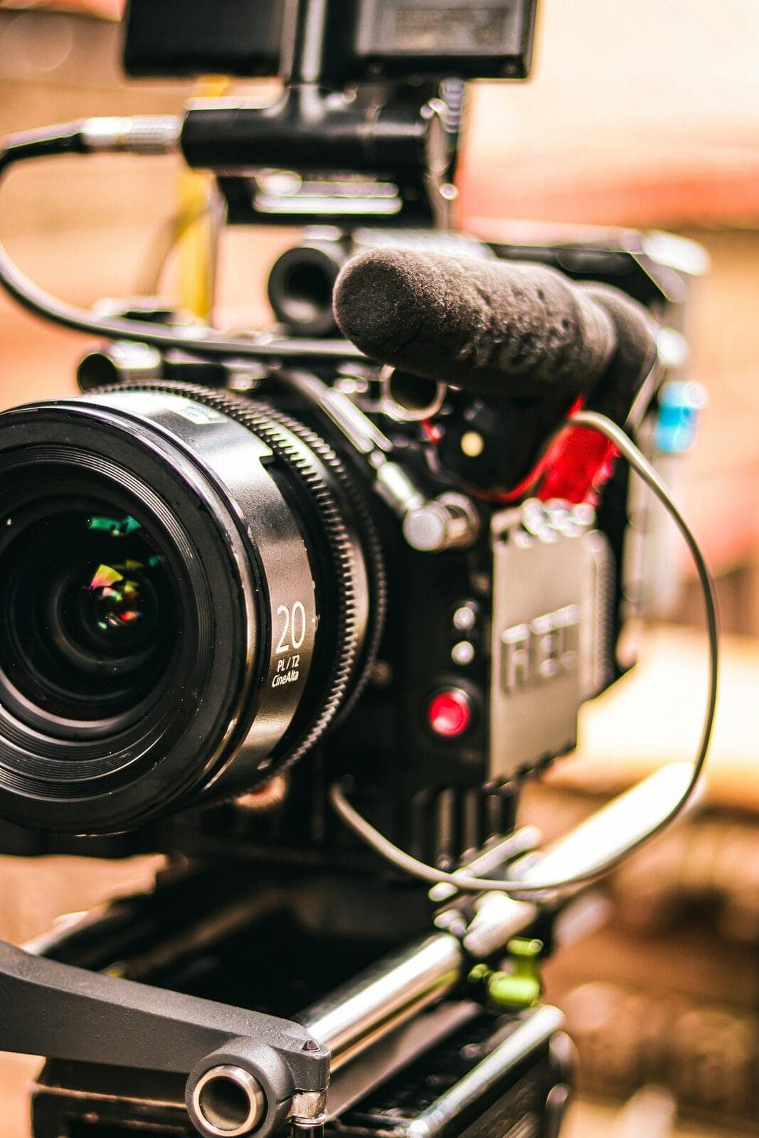 Camera ready on the floor